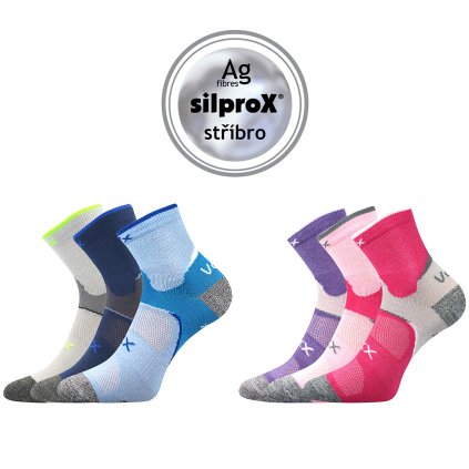Ponožky Maxterik silproX (Barva mix A - kluk, Velikost 20-24 (14-16))