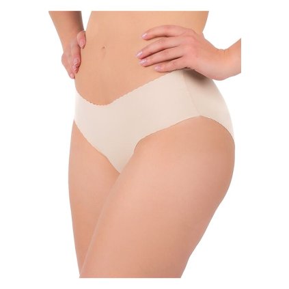 Bezešvé kalhotky BCL400-001 béžové (Velikost S)