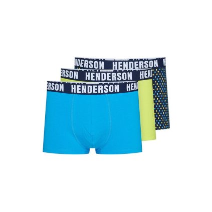 3pack boxerek Henderson Jet modré, zelené a barevné (Velikost M)
