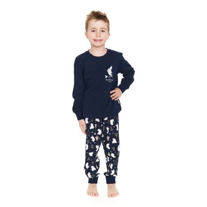 100% bavlněné dětské pyžamo Lucky vánoční (Velikost 134/140)