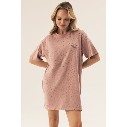 Bavlněná noční košilka Renya s puntíky (Velikost S)