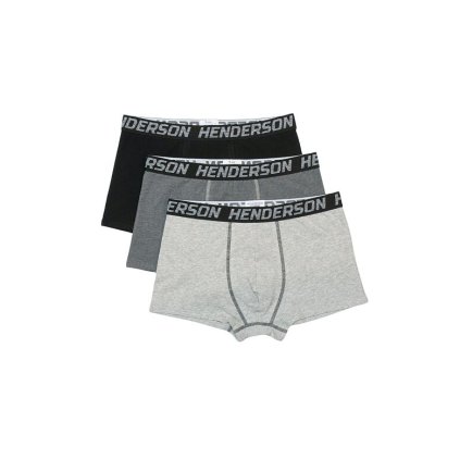 3 pack pánských boxerek Onset černo-šedé (Velikost M)