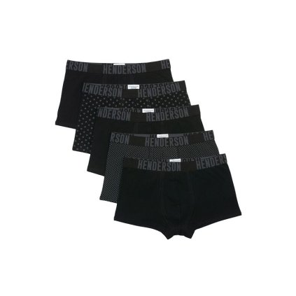 5 pack pánských boxerek Optic černé (Velikost M)