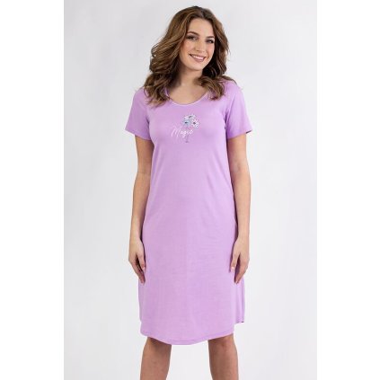 Dámská noční košilka Filomena fialová (Velikost M)
