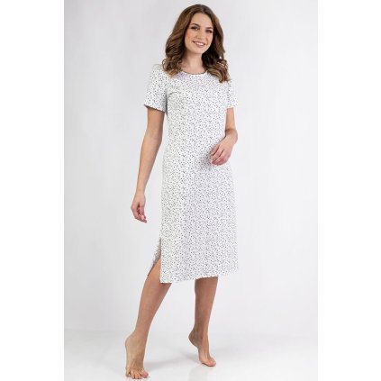 Dámská noční košilka Radka se srdíčky (Velikost M)