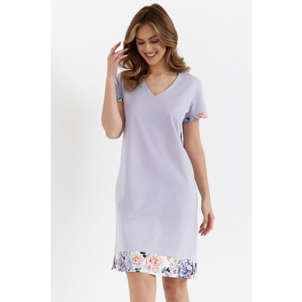 Bavlněná noční košile Inspiration lila (Velikost 3XL)