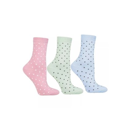 3pack ponožek CSL250-099 s puntíky