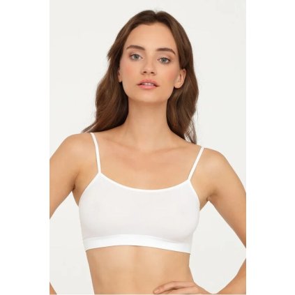 Bezešvá podprsenka Top Essentials bílá (Velikost XL)