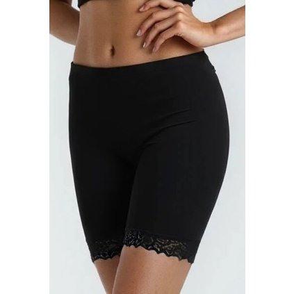 Bavlněné maxi kalhotky bermudy 22042 černé (Velikost 3XL)