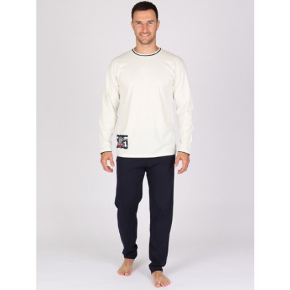 Pánské dlouhé pyžamo P HELMUT (Velikost M)