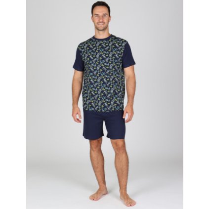 Pánské krátké pyžamo P TOD s motivem kol (Velikost M)