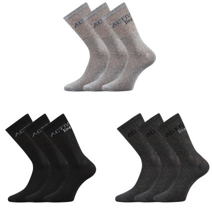 Ponožky Spotlite 3pack (Barva světle šedá, Velikost 39-42 (26-28))