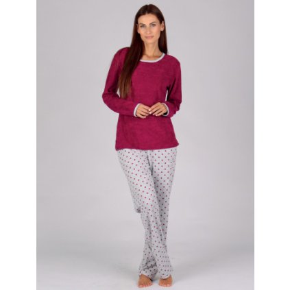 Dámské froté pyžamo P 1422 182 (Velikost M)