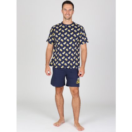 Pánské krátké pyžamo P KOSMO s pivním potiskem (Velikost M)