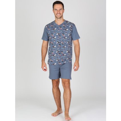 Pánské krátké pyžamo P OSVALD (Velikost M)