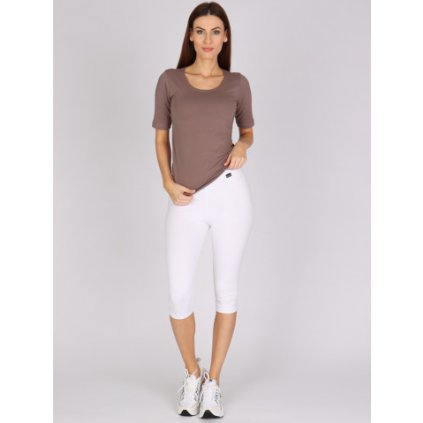 Dámské sportovní capri LEANA bílé (Velikost XS)