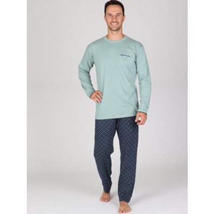 Pánské dlouhé pyžamo P GAEL (Velikost M)