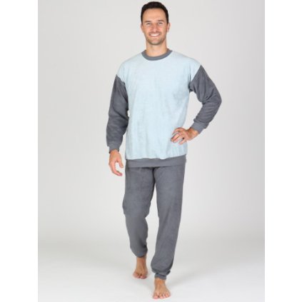 Pánské froté pyžamo P 1429 029 (Velikost M)
