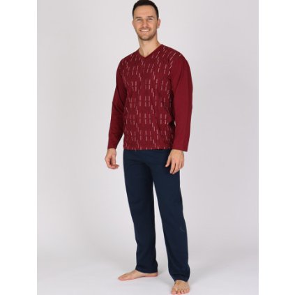 Pánské dlouhé pyžamo P PROBE (Velikost M)