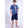 Pyžamo Cornette 500/49 Scooter chalpecké kr/r (Barva JEANS, Velikost 170/S)