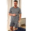 Pyžamo Cornette 925/178 Tom pánské M-XXL kr/r (Barva šedá, Velikost L)