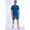 Pyžamo Cornette 326/170 Fishing 2 pánské M-XXL kr/r (Barva tmavě modrá, Velikost L)