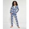 Pyžamo Cornette 355/291 Julie S-2XL třídílná (Barva jeans, Velikost S)