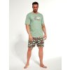 Pyžamo Cornette 326/123 Camper kr/r S-XL (Barva zelená, Velikost XXL)