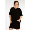 Šaty dámské pro plnoštíhlé PLUS SIZE 5G016 LITEX (Velikost XL, Barva černá)