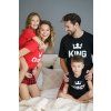 Krátké pánské pyžamo King černé (Velikost S, Barva černá)