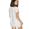 Kvalitní bavlněné pyžamo Sofia single jersey (Velikost S, Barva bílá)