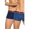 2pack boxerky Naff Core modré s proužky (Velikost 3XL, Barva modrá)