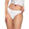 Bezešvá tanga String bílá (Velikost S, Barva bílá)