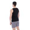 Bavlněné pánské tílko Basic černé (Velikost 3XL, Barva černá)