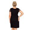 Dámská košilka Emma plus size černá (Velikost 5XL, Barva černá)