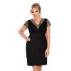 Dámská košilka Emma plus size černá (Velikost 5XL, Barva černá)