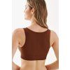Bezešvá podprsenka Top Shape mocca (Velikost L/XL, Barva hnědá)
