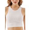 Podprsenka Crop Top Halter Rib bílý (Velikost S/M, Barva bílá)