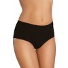 Bavlněné dámské kalhotky s vyšším pasem 18 černé (Velikost XL)