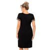 Luxusní viskózová košilka plus size Hana černá (Velikost 3XL, Barva černá)