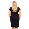 Noční košile plus size Sonia černá (Velikost 3XL, Barva černá)
