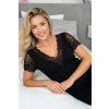 Elegantní noční košile Sonia černá (Velikost XL, Barva černá)