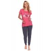 Kojicí a těhotenské pyžamo Best mom růžové (Velikost XL)
