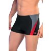 Pánské boxerkové plavky Peter1 černočervené (Velikost XXL)