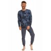 Pánské pyžamo Greg modré batikované (Velikost XXL)