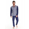 Pánské pyžamo Victor tmavě modré (Velikost XXL)