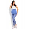 Těhotenské legíny Kyra modré ve vzhledu džín (Velikost XXL)
