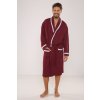 Bavlněný pánský župan Bruno II vínový