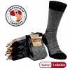 5pack: Pánské bavlněné froté termo ponožky Thermo Trek od Ponožkovny