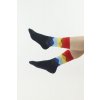Elegantní ponožky Cube černo-červené